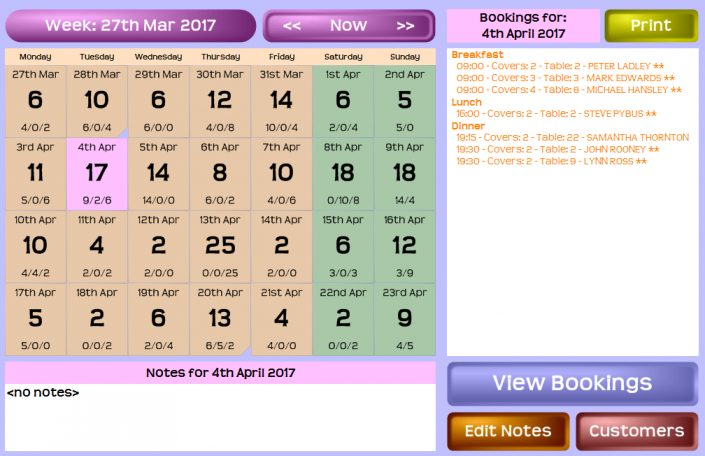 RestaurantBookings